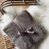 Plaid i fleece kingsize – Taupe 180×230