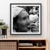 Plakat Dame med cigar - 50x50 cm