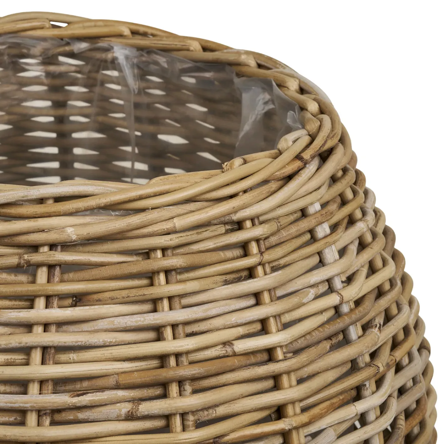 Plantekurve i natur rattan - 2 stk