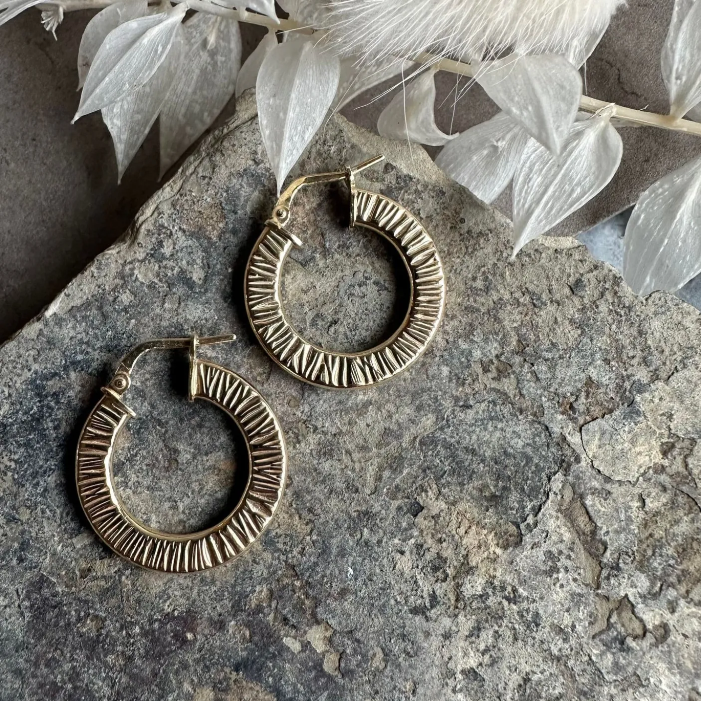 Øreringe Chloe small Sterling Silver 18K forgyldt