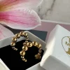 Øreringe Gunilla 20 mm - 18k forgyldt