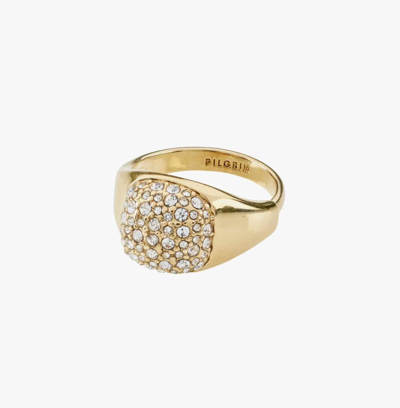Ring CINDY krystal - Forgyldt