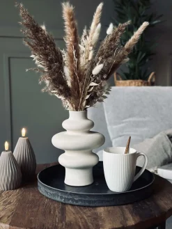 Rund fad / bakke i beton look - Stor