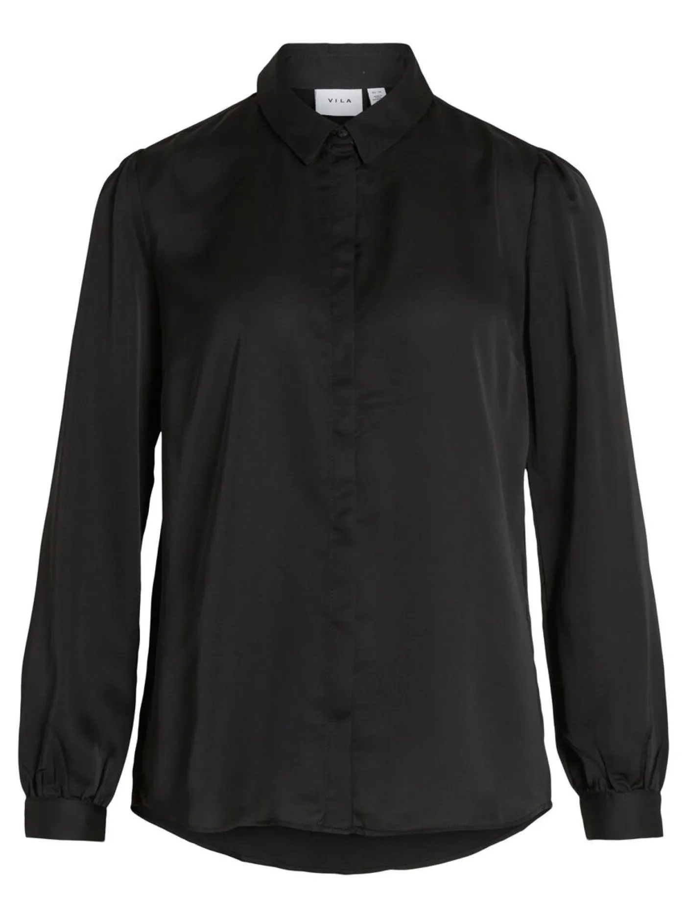 Satinskjorte Luna Black