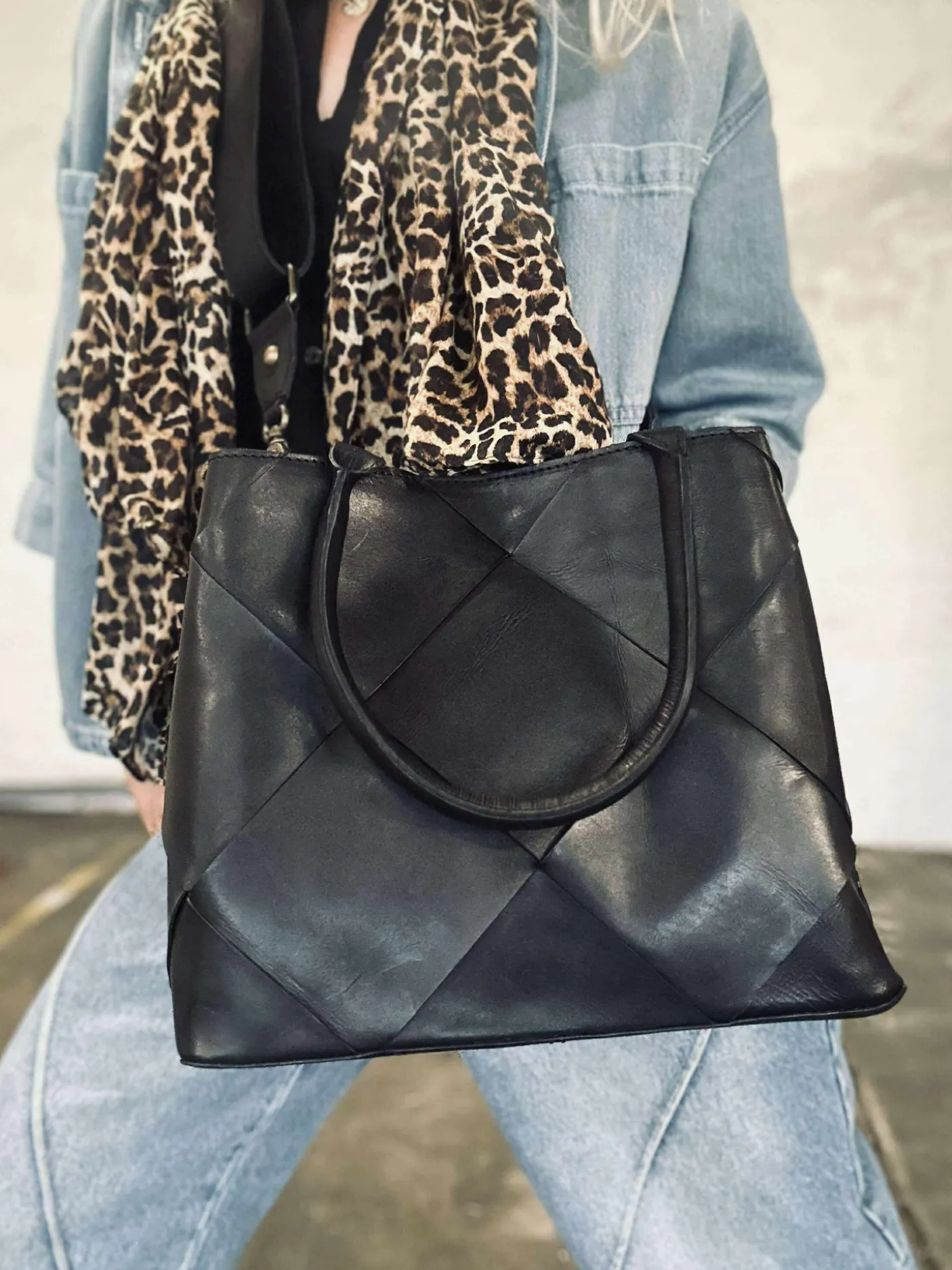 Shopper black delux