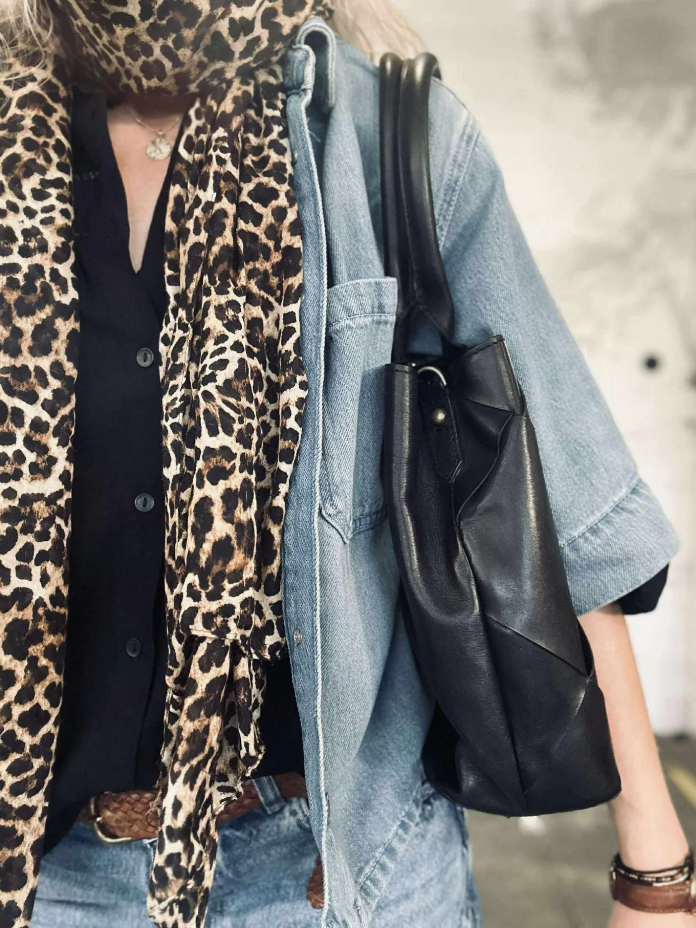 Shopper black delux