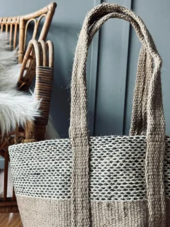 Shopper i kraftig Jute - Beige