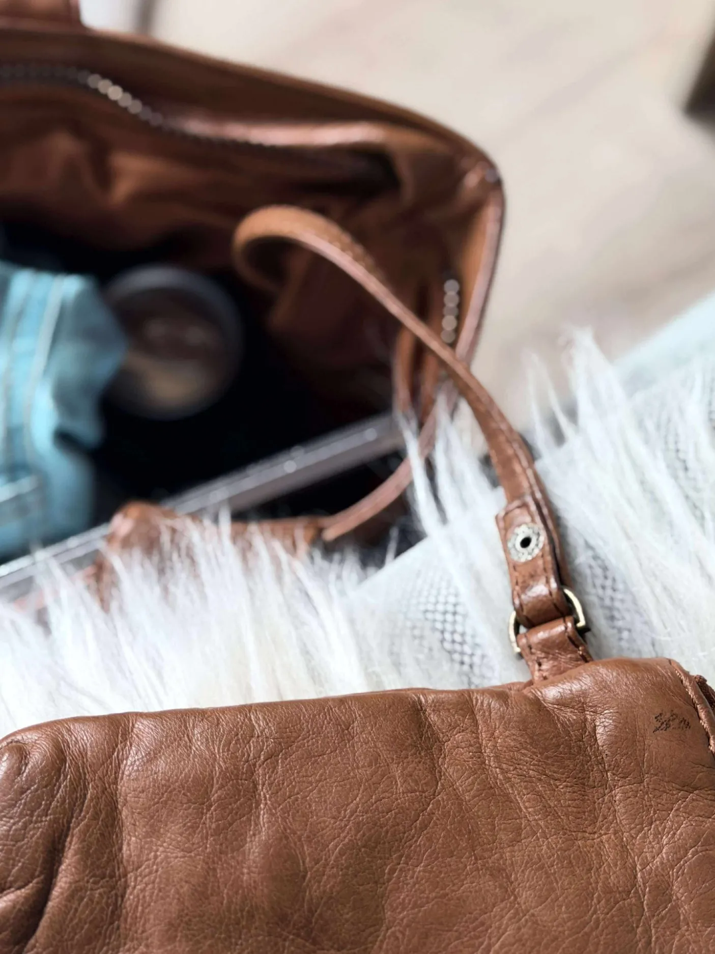 Shopper ink pung MILLE – COGNAC