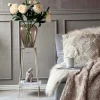 Sidebord med hylde - Hvid