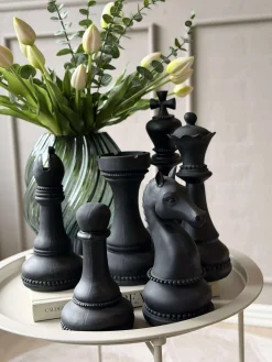 Skak 6 dele - Black