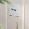 Skilt emalje Private
