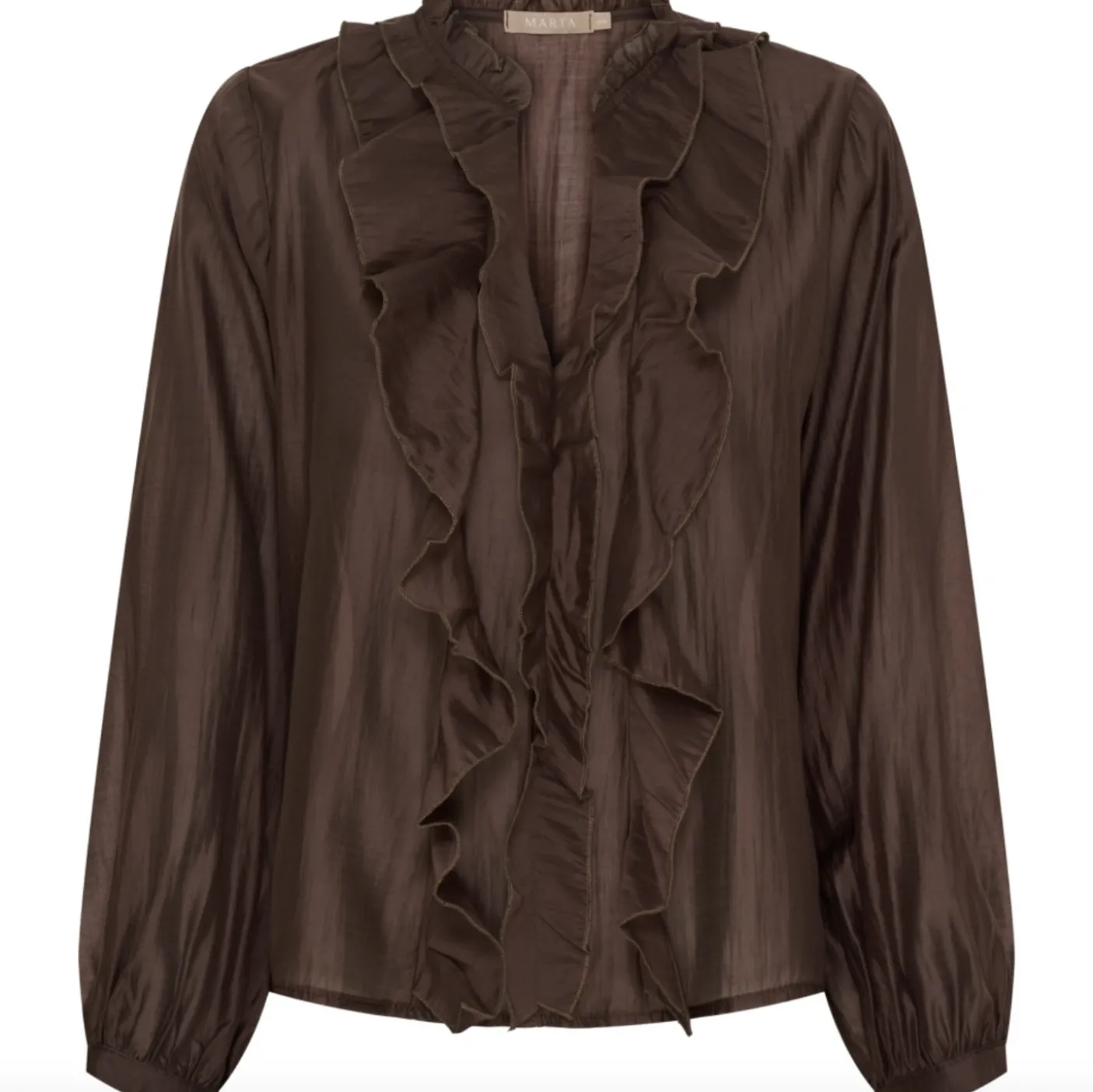 Skjorte bluse - Naira Moro brown
