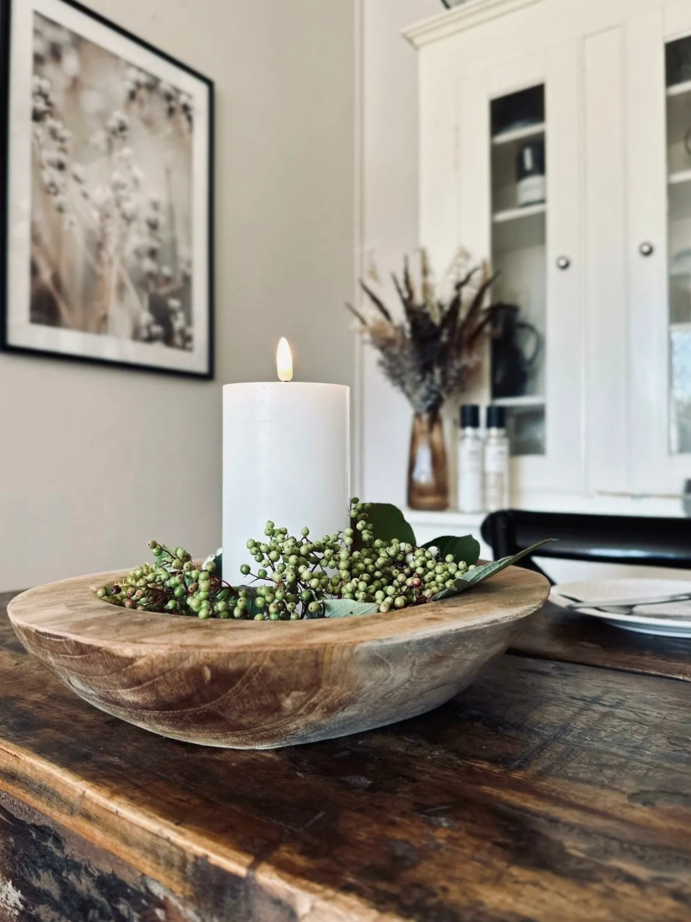 Skål af teakrod – Medium
