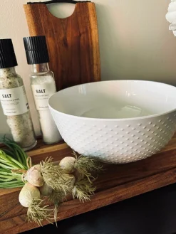 Skål 25 cm – White Melamin