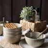 Skål Lydia keramik - Sæt med 4 stk Beige