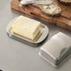 Smørboks med låg - Rustfrit stål