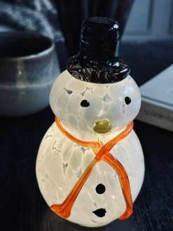 Snemand med led lys