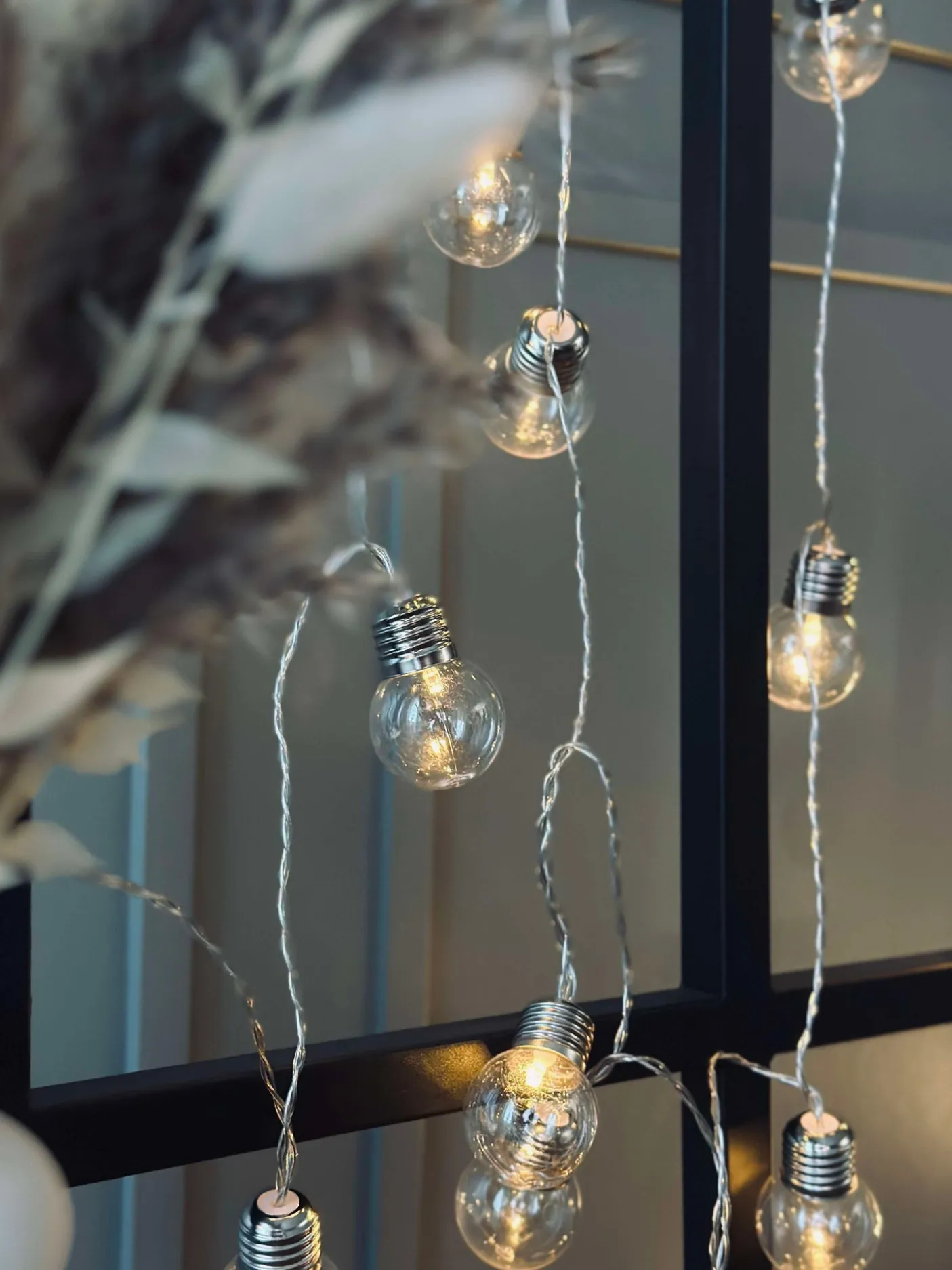 Stor Lyskæde med 50 LED pære og farveskift - Godkendt til inde og ude