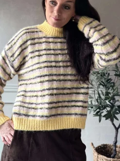 Strik Elvira gul
