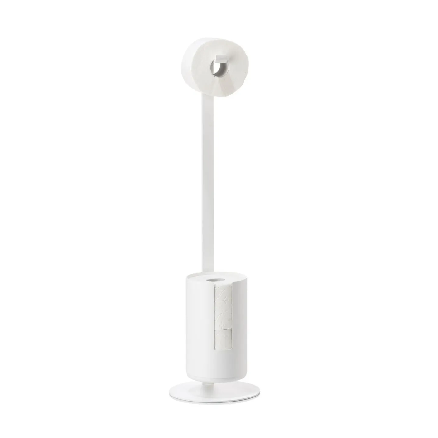 Toiletrulleholder - Hvid - Fritstående