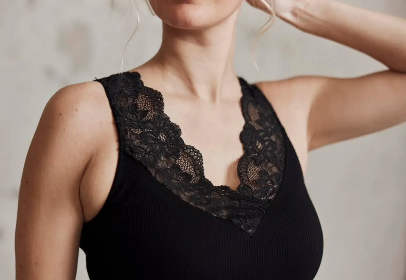 Top Belen mikrofiber - Black