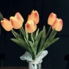 Tulipaner med lys - Lys rosa