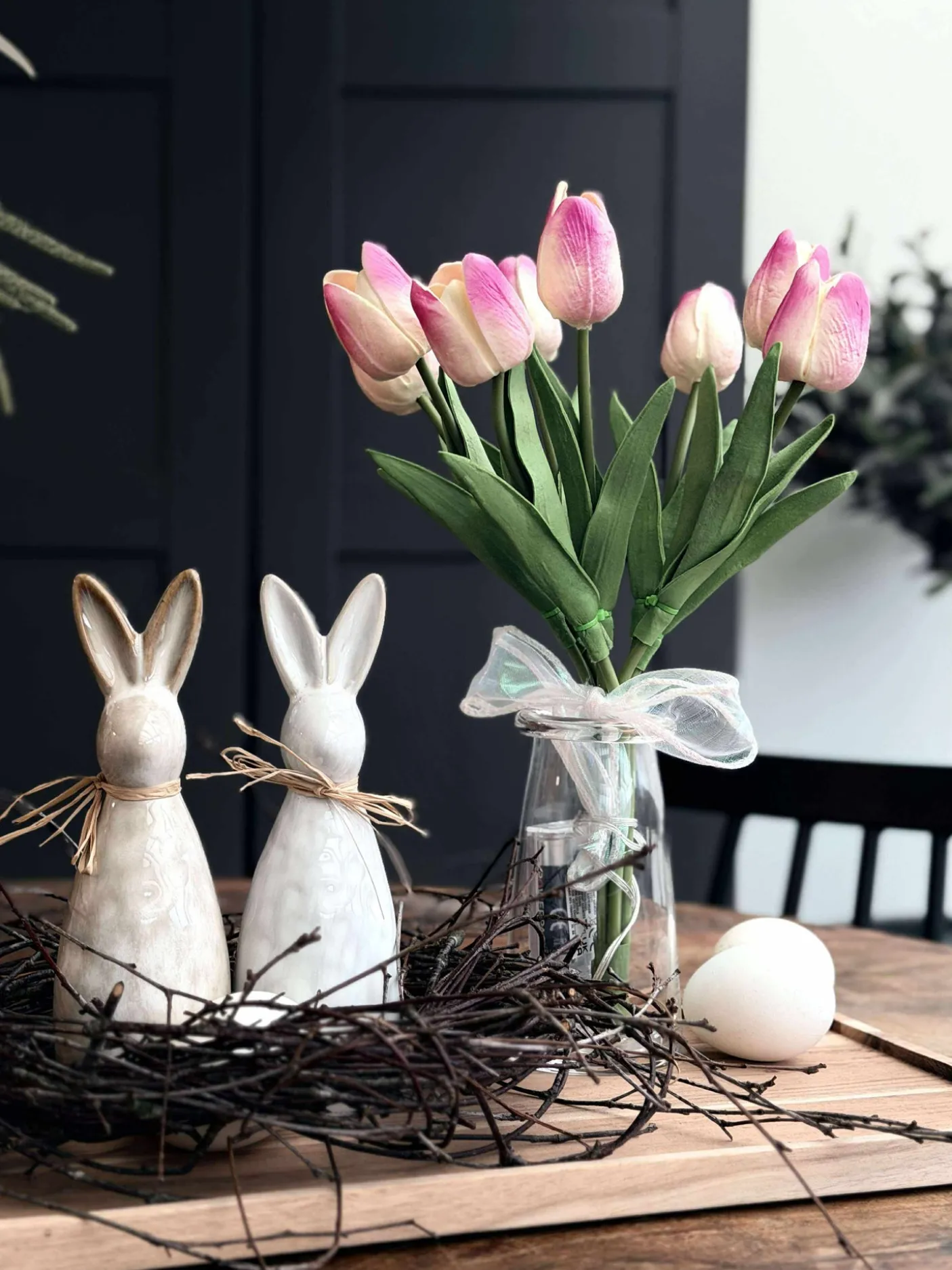 Tulipaner med lys - Lys rosa