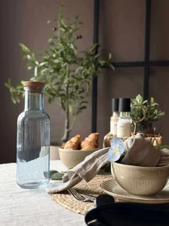 Vandflaske med korkprop – Blue 1 ltr.