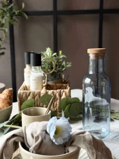 Vandflaske med korkprop – Blue 1 ltr.