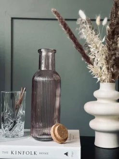 Vandflaske med korkprop – Rose 1 ltr.