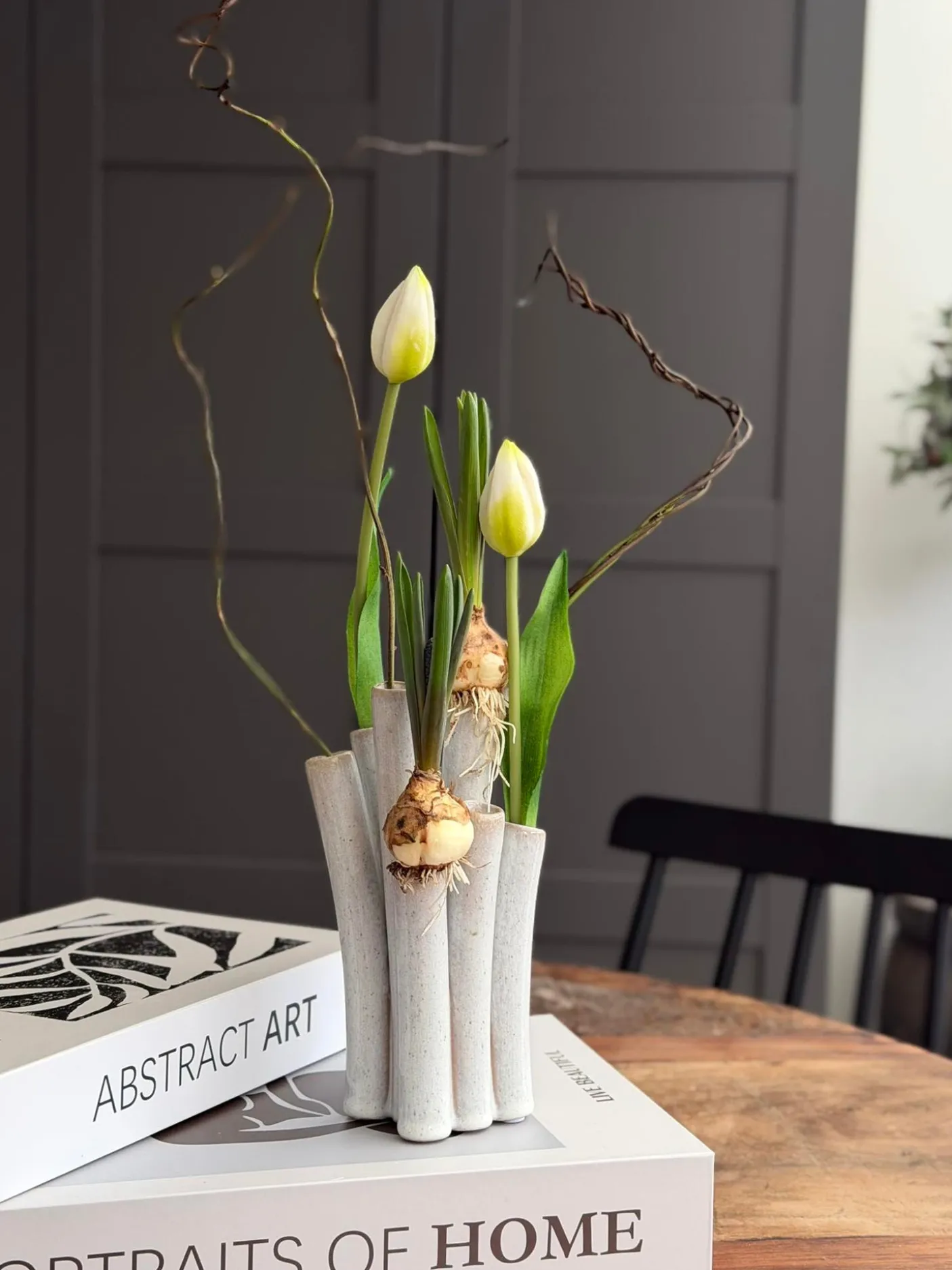 Vase Round Hvid