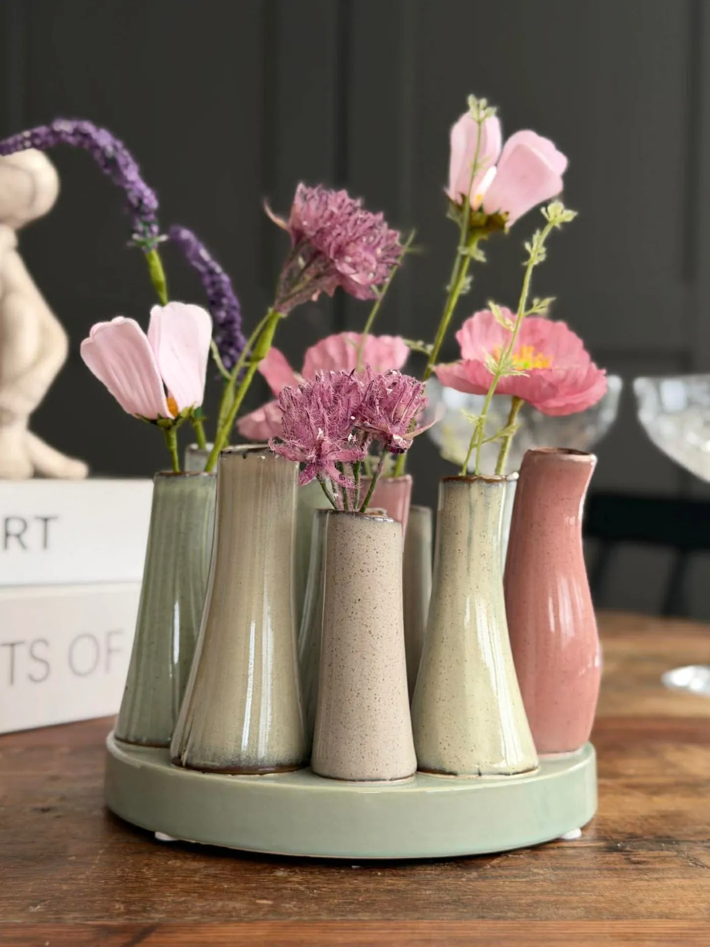Vase Round Raw-mix