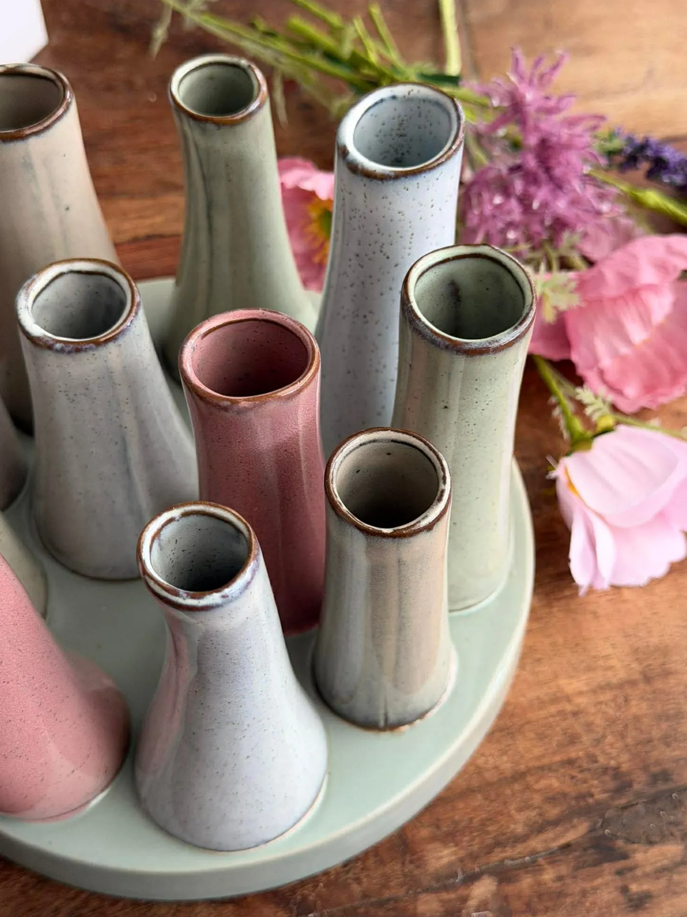 Vase Round Raw-mix