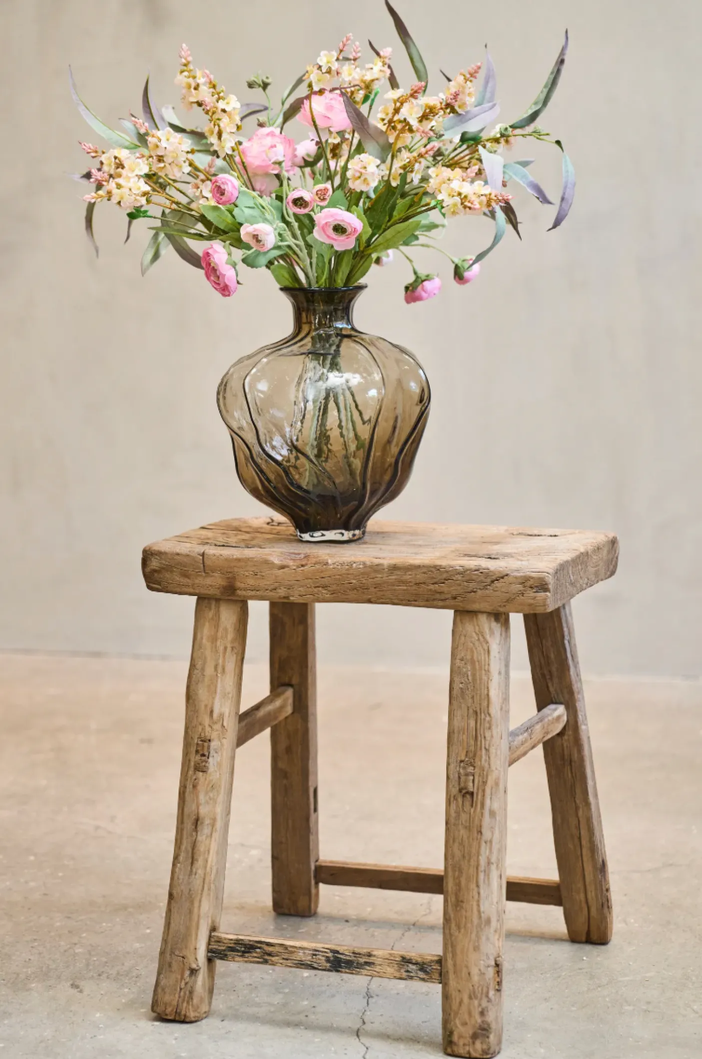 Vase Thelma big brown - Mundblæst