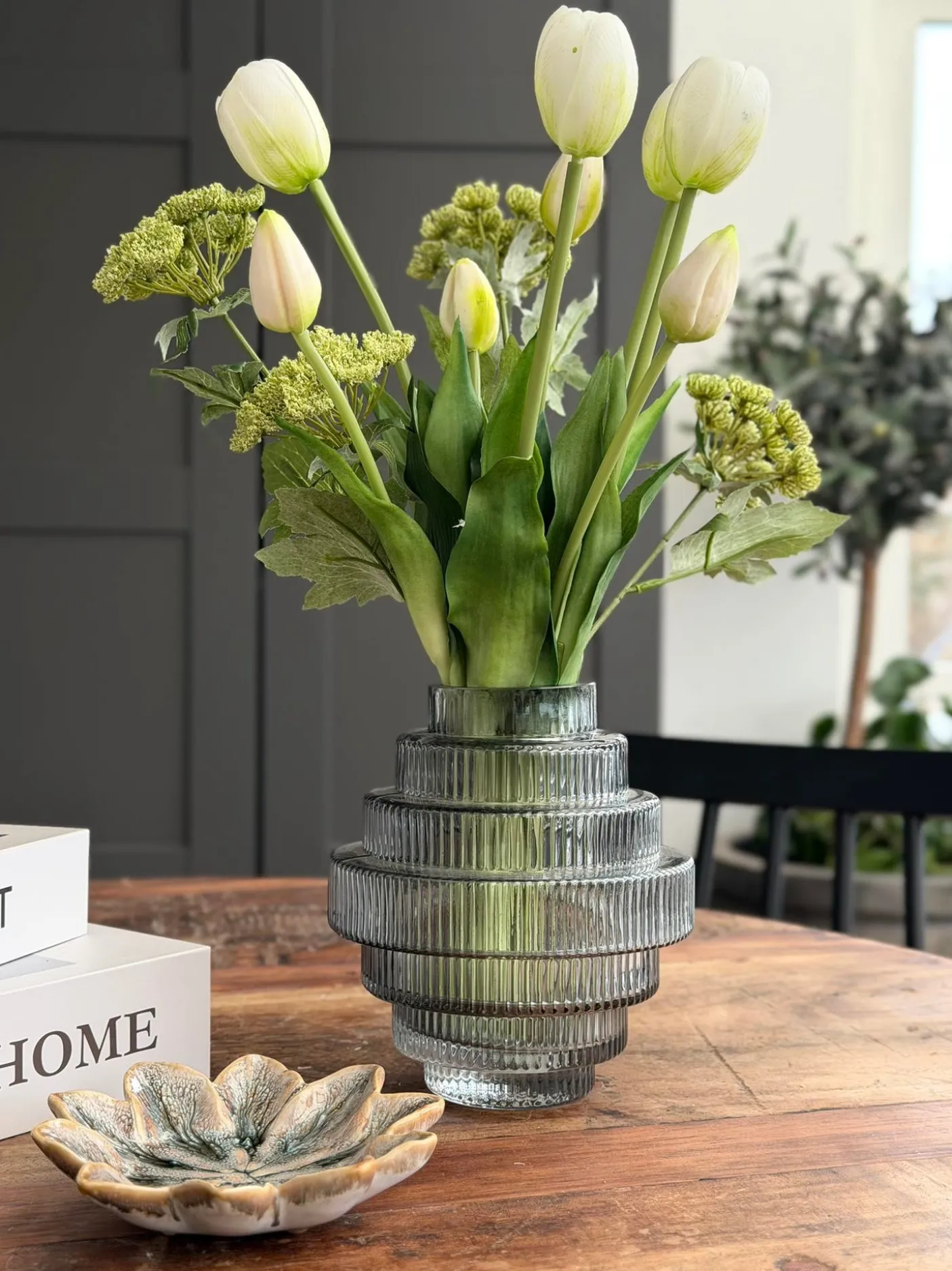 Vase Tornado Grå - Flere størrelser