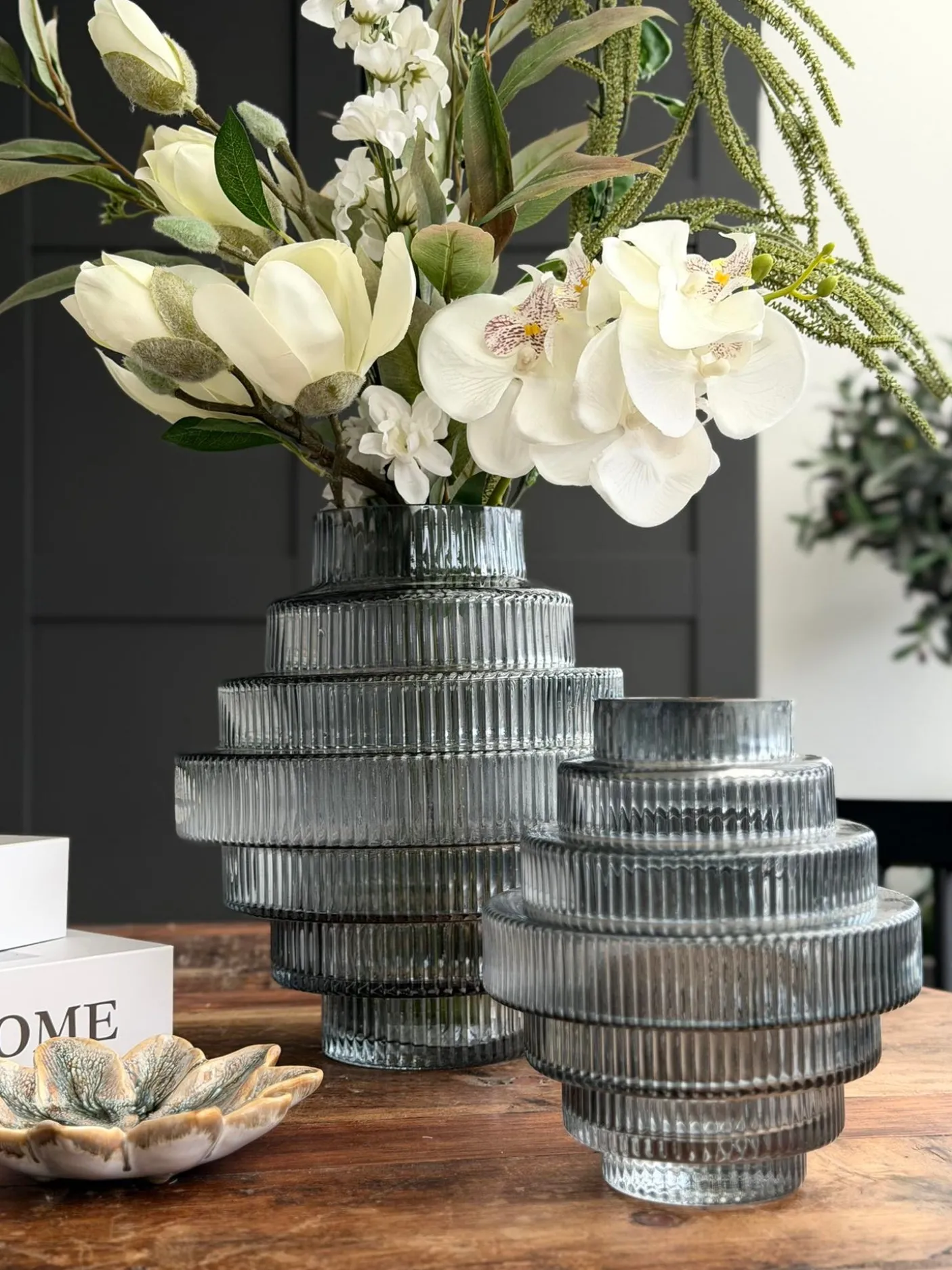 Vase Tornado Grå - Flere størrelser