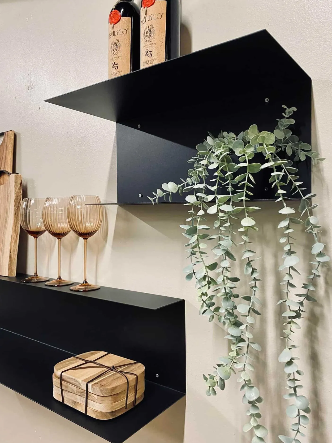 VIAMAJA kombi hylde – Sort 45cm